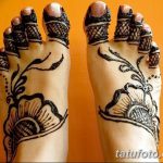 фото Мехенди на пальцах ног от 18.08.2017 №021 - Mehendi on toes_tatufoto.com