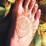 фото Мехенди на пальцах ног от 18.08.2017 №027 - Mehendi on toes_tatufoto.com