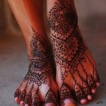 фото Мехенди на пальцах ног от 18.08.2017 №029 - Mehendi on toes_tatufoto.com