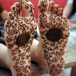 фото Мехенди на пальцах ног от 18.08.2017 №058 - Mehendi on toes_tatufoto.com