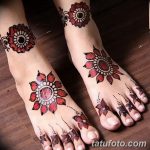 фото Мехенди на пальцах ног от 18.08.2017 №070 - Mehendi on toes_tatufoto.com