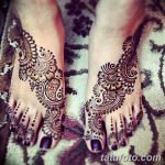 фото Мехенди на пальцах ног от 18.08.2017 №085 - Mehendi on toes_tatufoto.com