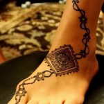 фото Мехенди на пальцах ног от 18.08.2017 №102 - Mehendi on toes_tatufoto.com