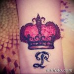 фото Мехенди рисунок корона от 02.08.2017 №007 - Mehendi drawing crown_tatufoto.com