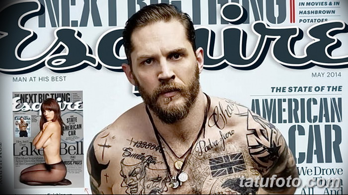фото Тату Тома Харди от 07.08.2017 №030 - Tom Hardy's Tattoo_tatufoto.com