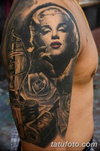 фото тату Мэрилин Монро от 08.08.2017 №035 - Tattoo Marilyn Monroe_tatufoto.com