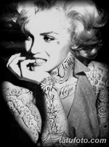 фото тату Мэрилин Монро от 08.08.2017 №036 - Tattoo Marilyn Monroe_tatufoto.com