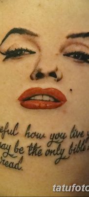 фото тату Мэрилин Монро от 08.08.2017 №063 — Tattoo Marilyn Monroe_tatufoto.com