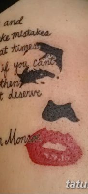 фото тату Мэрилин Монро от 08.08.2017 №088 — Tattoo Marilyn Monroe_tatufoto.com