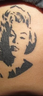 фото тату Мэрилин Монро от 08.08.2017 №090 — Tattoo Marilyn Monroe_tatufoto.com