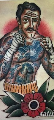 фото тату в стиле олд скул от 21.08.2017 №049 — Old school tattoo — tatufoto.com