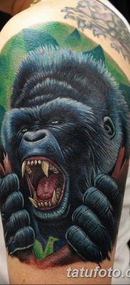 фото тату горилла от 27.08.2017 №007 — Gorilla tattoo — tatufoto.com