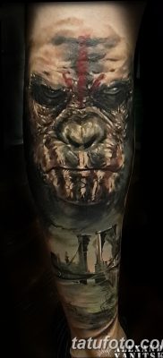 фото тату горилла от 27.08.2017 №011 — Gorilla tattoo — tatufoto.com