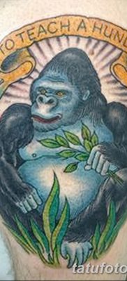 фото тату горилла от 27.08.2017 №033 — Gorilla tattoo — tatufoto.com