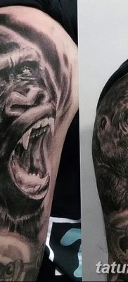 фото тату горилла от 27.08.2017 №048 — Gorilla tattoo — tatufoto.com