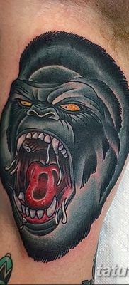 фото тату горилла от 27.08.2017 №054 — Gorilla tattoo — tatufoto.com