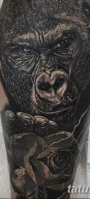 фото тату горилла от 27.08.2017 №071 — Gorilla tattoo — tatufoto.com