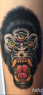 фото тату горилла от 27.08.2017 №118 — Gorilla tattoo — tatufoto.com