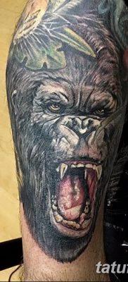 фото тату горилла от 27.08.2017 №122 — Gorilla tattoo — tatufoto.com