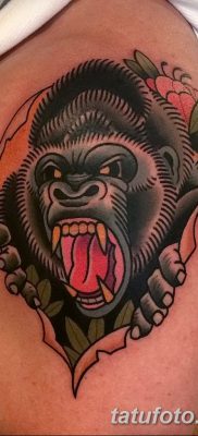 фото тату горилла от 27.08.2017 №126 — Gorilla tattoo — tatufoto.com