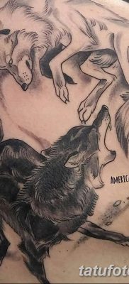 фото тату два волка от 19.08.2017 №008 — Tattoo two wolves_tatufoto.com