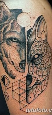 фото тату два волка от 19.08.2017 №017 — Tattoo two wolves_tatufoto.com