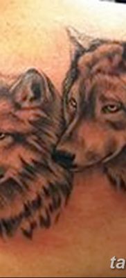 фото тату два волка от 19.08.2017 №031 — Tattoo two wolves_tatufoto.com