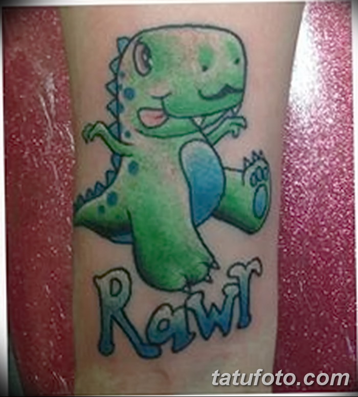 фото тату динозавр от 18.08.2017 №005 — Dinosaur tattoo_tatufoto.com
