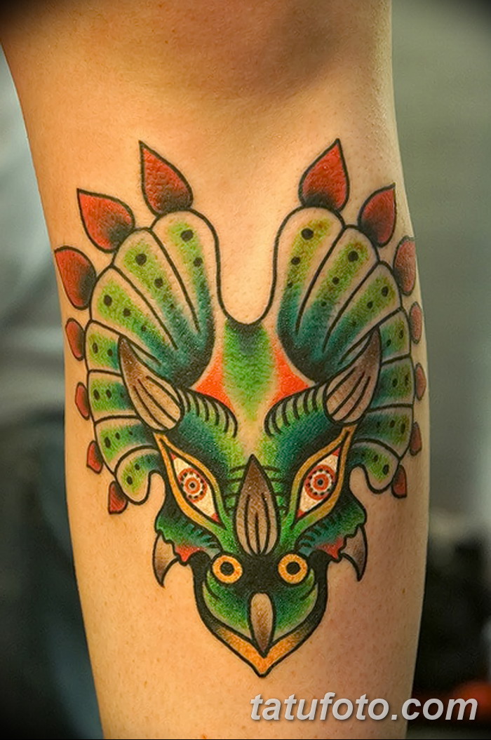 фото тату динозавр от 18.08.2017 №006 — Dinosaur tattoo_tatufoto.com