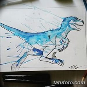 фото тату динозавр от 18.08.2017 №209 - Dinosaur tattoo_tatufoto.com