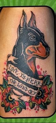 фото тату доберман от 18.08.2017 №049 — Doberman tattoo_tatufoto.com