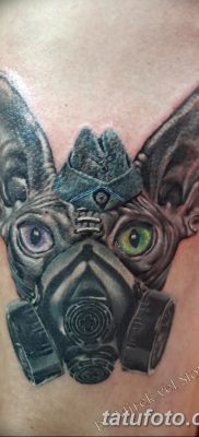 фото тату противогаз от 11.08.2017 №001 — Tattoo gas mask_tatufoto.com