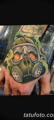 фото тату противогаз от 11.08.2017 №003 — Tattoo gas mask_tatufoto.com
