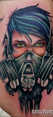 фото тату противогаз от 11.08.2017 №004 — Tattoo gas mask_tatufoto.com