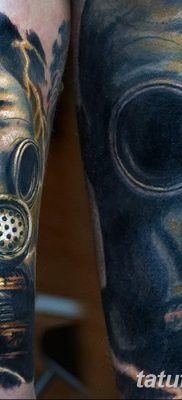 фото тату противогаз от 11.08.2017 №005 — Tattoo gas mask_tatufoto.com