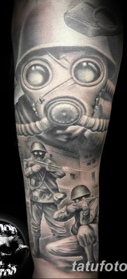 фото тату противогаз от 11.08.2017 №007 — Tattoo gas mask_tatufoto.com