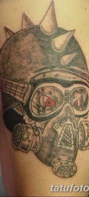 фото тату противогаз от 11.08.2017 №008 — Tattoo gas mask_tatufoto.com