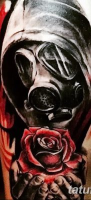 фото тату противогаз от 11.08.2017 №015 — Tattoo gas mask_tatufoto.com