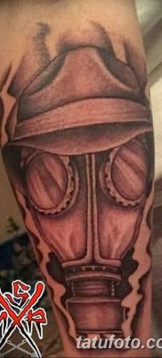 фото тату противогаз от 11.08.2017 №017 — Tattoo gas mask_tatufoto.com