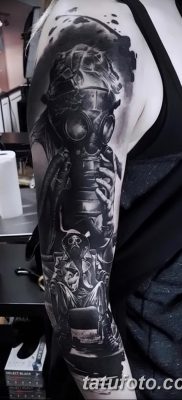 фото тату противогаз от 11.08.2017 №018 — Tattoo gas mask_tatufoto.com