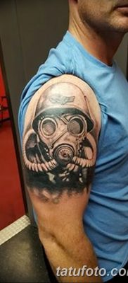 фото тату противогаз от 11.08.2017 №019 — Tattoo gas mask_tatufoto.com