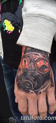 фото тату противогаз от 11.08.2017 №020 — Tattoo gas mask_tatufoto.com