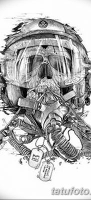фото тату противогаз от 11.08.2017 №021 — Tattoo gas mask_tatufoto.com