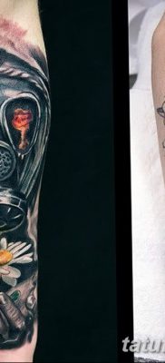 фото тату противогаз от 11.08.2017 №022 — Tattoo gas mask_tatufoto.com