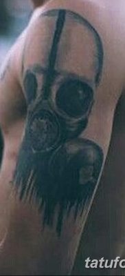 фото тату противогаз от 11.08.2017 №023 — Tattoo gas mask_tatufoto.com