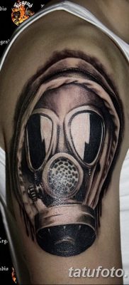 фото тату противогаз от 11.08.2017 №024 — Tattoo gas mask_tatufoto.com