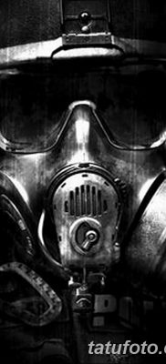 фото тату противогаз от 11.08.2017 №027 — Tattoo gas mask_tatufoto.com