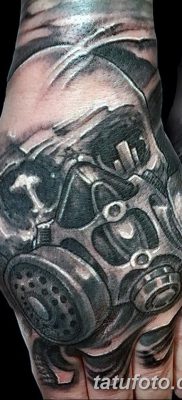 фото тату противогаз от 11.08.2017 №028 — Tattoo gas mask_tatufoto.com