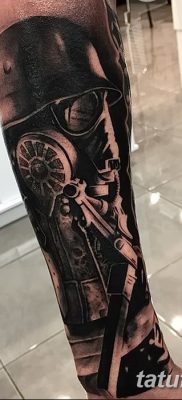 фото тату противогаз от 11.08.2017 №029 — Tattoo gas mask_tatufoto.com