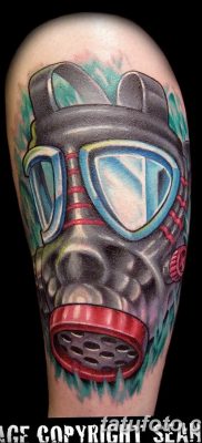 фото тату противогаз от 11.08.2017 №033 — Tattoo gas mask_tatufoto.com